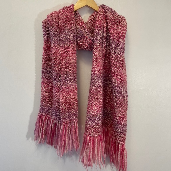 Pink and Purple Ombré Blanket Scarf - Picture 1 of 9